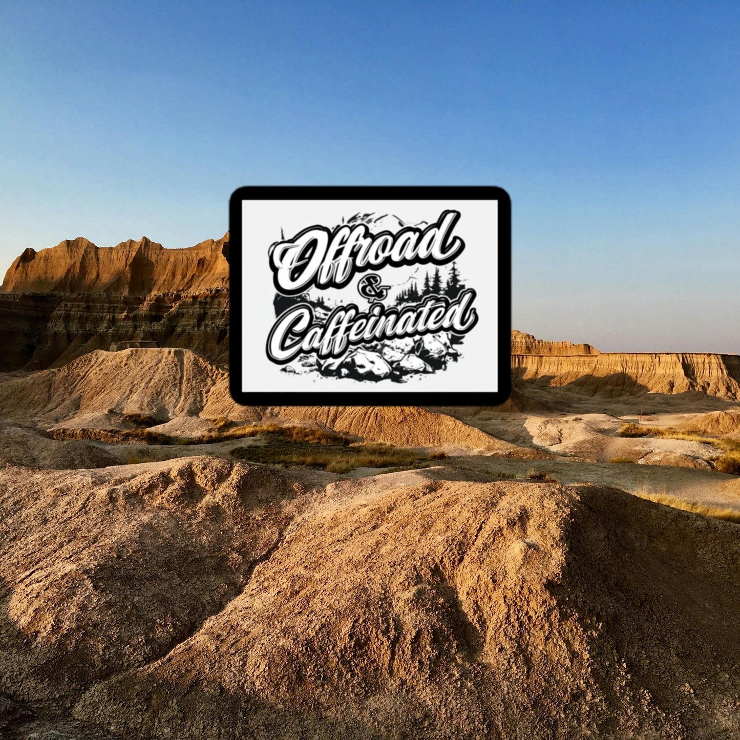 Offroad & Caffeinated Sticker