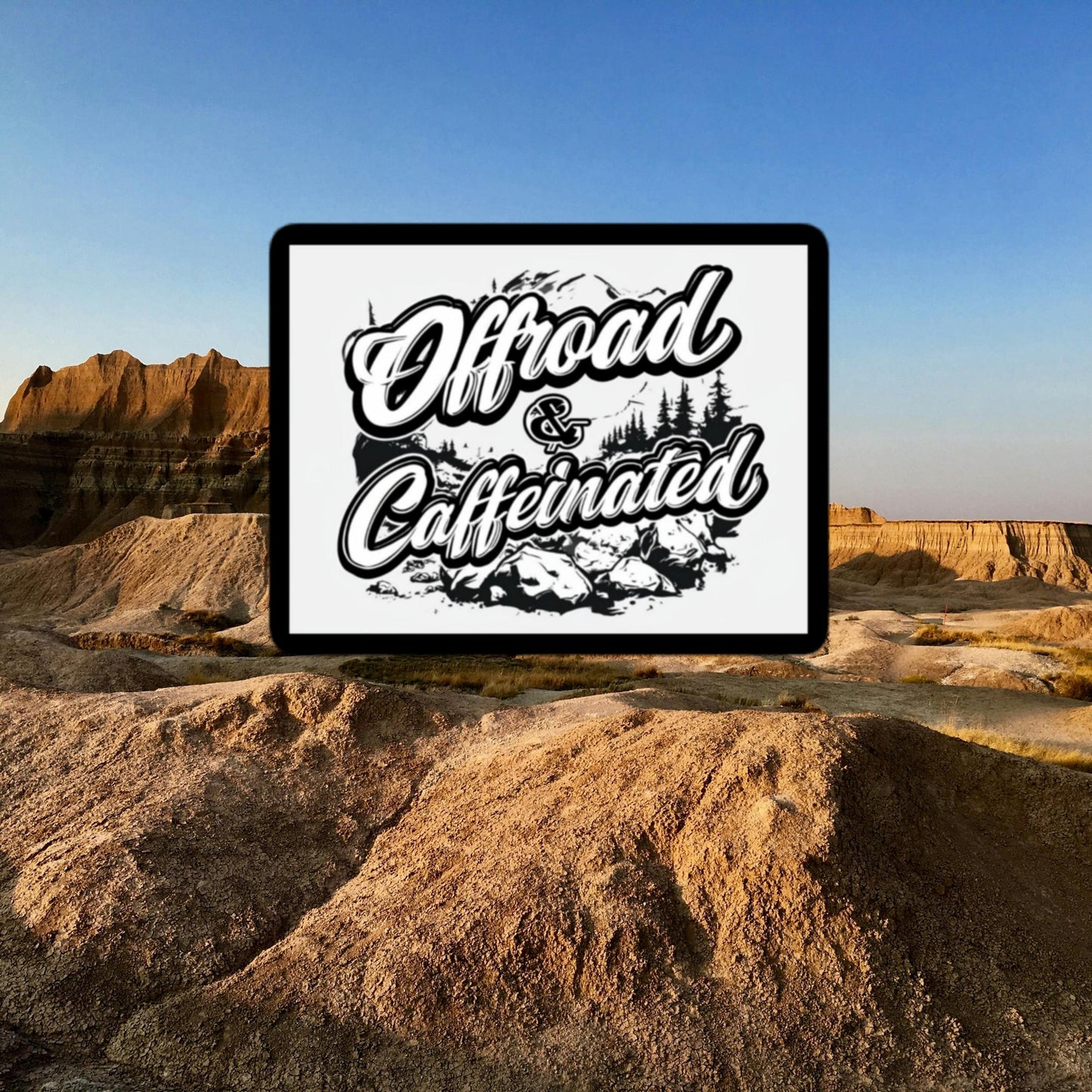 Offroad & Caffeinated Sticker