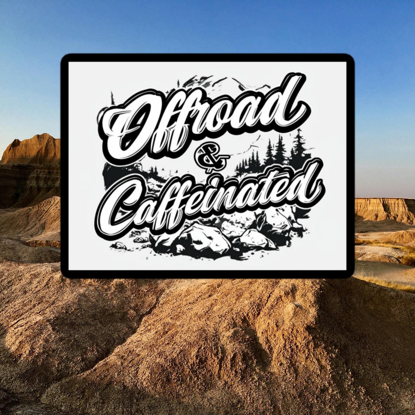 Offroad & Caffeinated Sticker