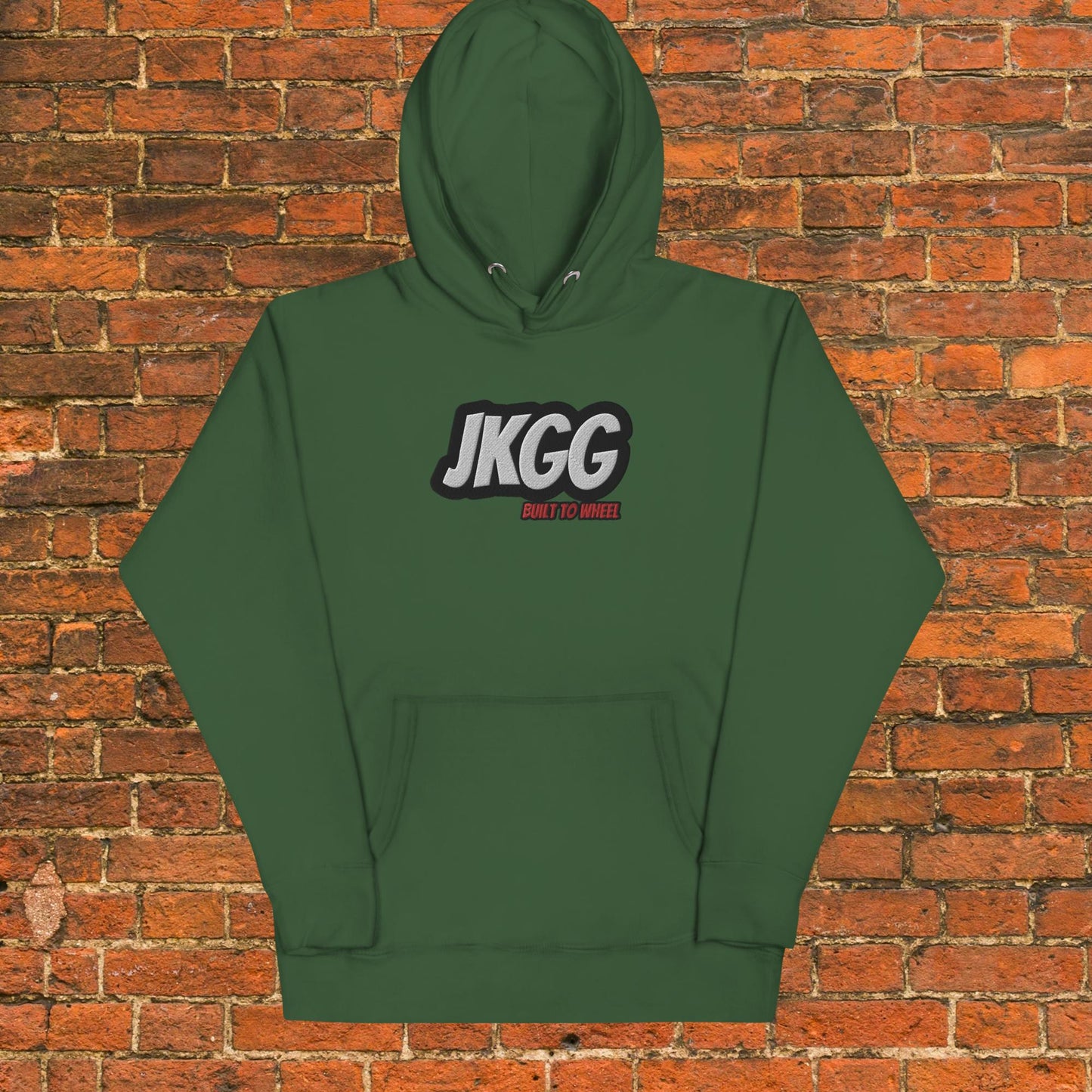 Embroidered JKGG "Built To Wheel" Hoodie