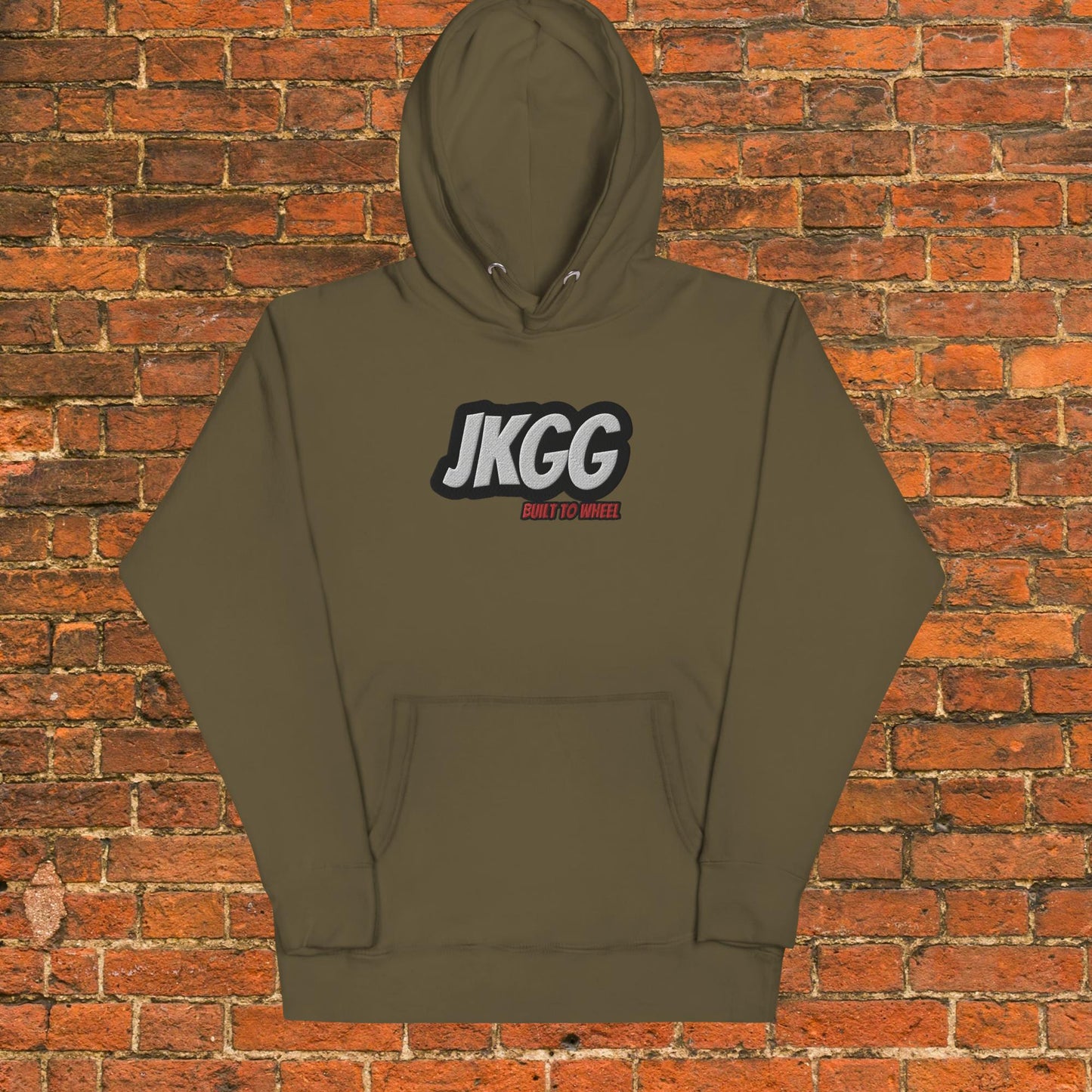 Embroidered JKGG "Built To Wheel" Hoodie